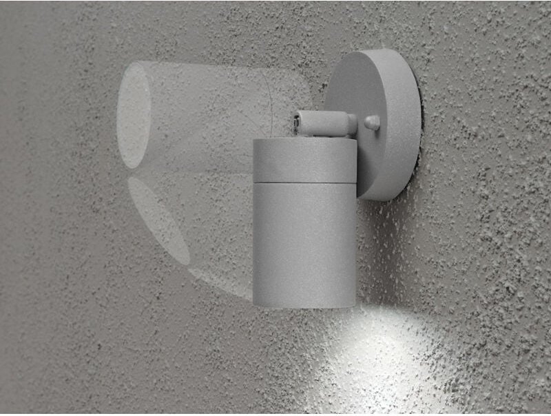 Konstsmide - Außenwandleuchte modena Downlight schwenkbar, Höhe 15cm, Grau