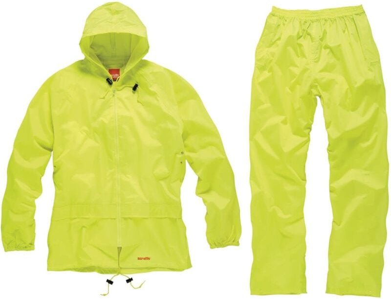 Thumbnail - Regenanzug l wasserdicht Jacke Hose gelb Regenjacke Regenhose - Scruffs