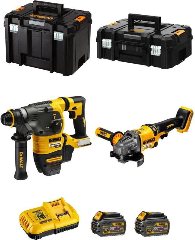 Dewalt - Kit FVK271T2-QW 54V/18V (DCH333 + DCG418 + 2 x 6,0 Ah + DCB118 + tstak ii + tstak vi)