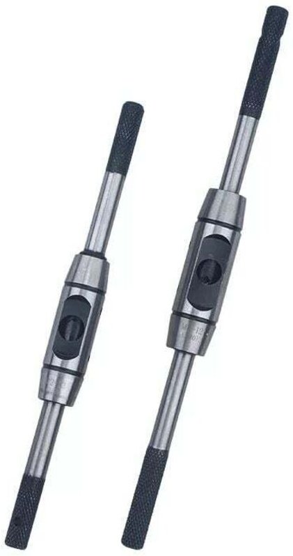 Sourcing Map Linksdrehender verstellbarer Gewindebohrerhalter Wasserhahnschlüsselgriff für metrische M6-M14 Gewindebohre...