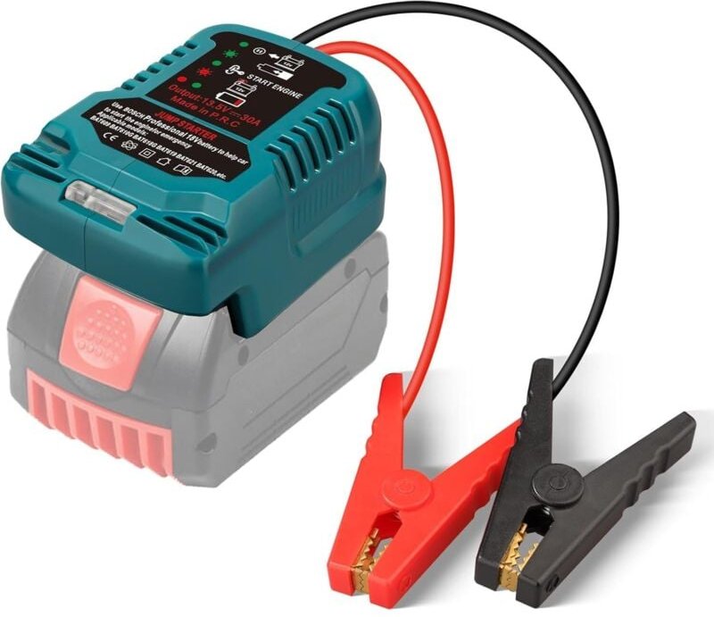 Starterbatterie für Bosch Professional 18 V GBA System, Jump Starter kompatibel mit Bosch 18 V GBA Akku für 12 V Fahrzeu...