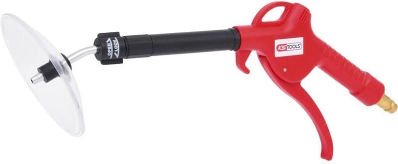 Teleskop-Druckluft-Ausblaspistole 90-190mm mit Schutzschild