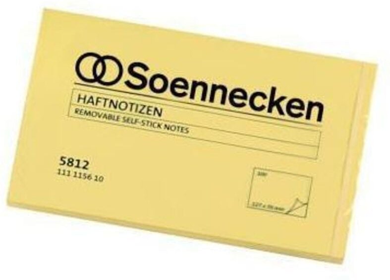 Thumbnail - Haftnotiz 125 x 75 mm (b x h) gelb 100 Bl.