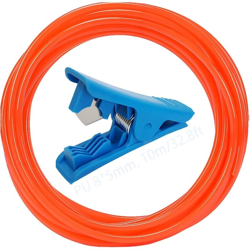 PU-Schlauch, orangefarbener Polyurethan-Pneumatikschlauch 10 m, Kompressorschlauch Außendurchmesser 8 mm x Innendurchmes...