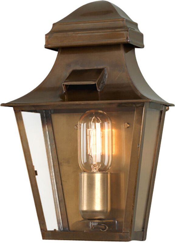 Elstead - 1 Licht Außenwandlaterne Licht Massiv Messing IP44, E27