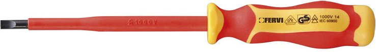 Isolierter Schlitzschraubendreher 1000 v 8 x 175 mm Fervi ci83/80175