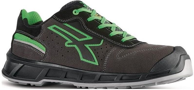 U-power - Sicherheitshalbschuh Taylor Gr.44 W.11 grau/grün S1PS fo sr esd