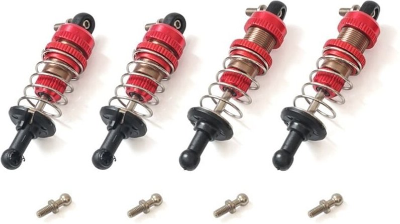 4 StüCke Metall StoßDäMpfer für 1603 SG1603 UD1601 UD1603 UD1604 UD1607 1/16 RC Auto Upgrade Teile ZubehöR