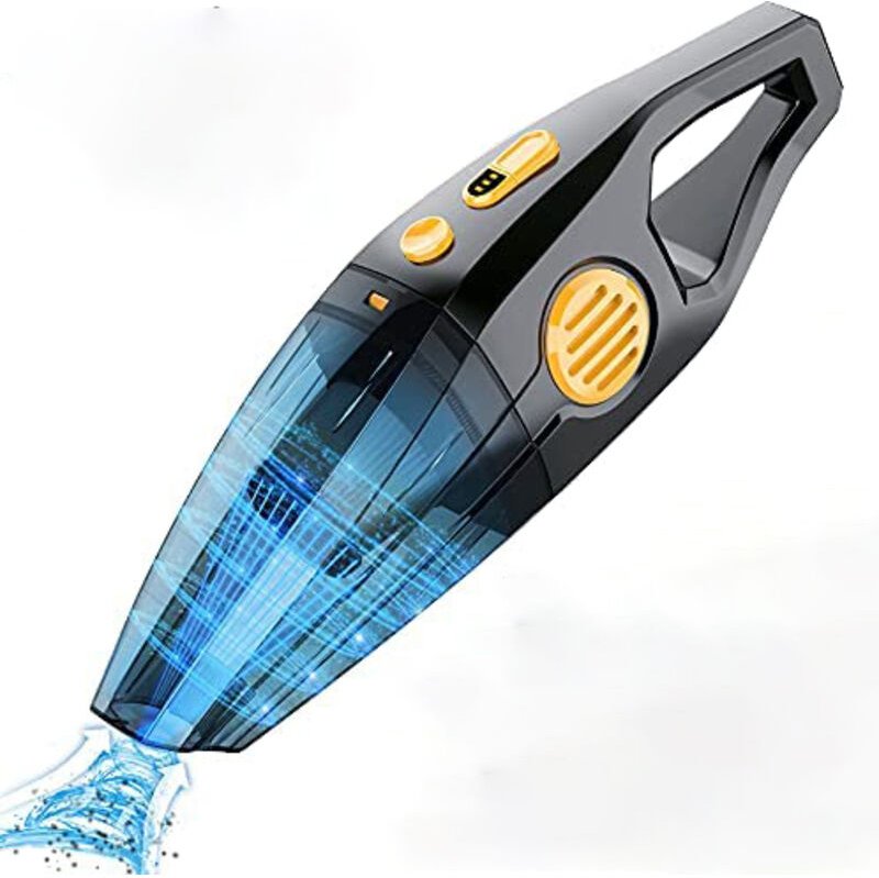 Cordless Handheld Vacuum Cleaner 120W Rechargeable 8000PA Tabletop Vacuum Cleaner with usb Port for Pet Hair, Kitchen, O...