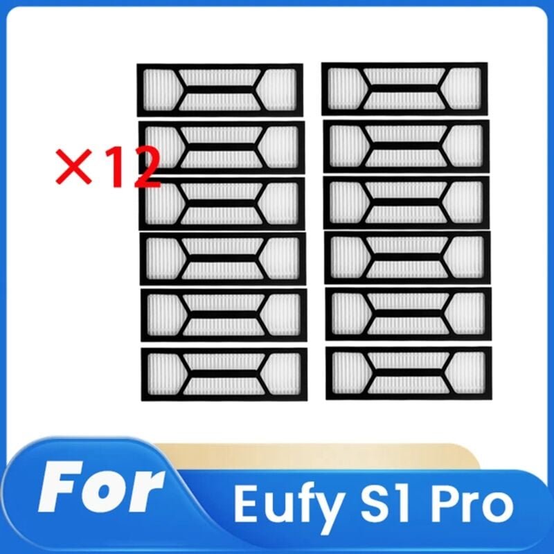 12 Stück Reinigerfilter für S1 Pro Kehrroboter-Zubehör