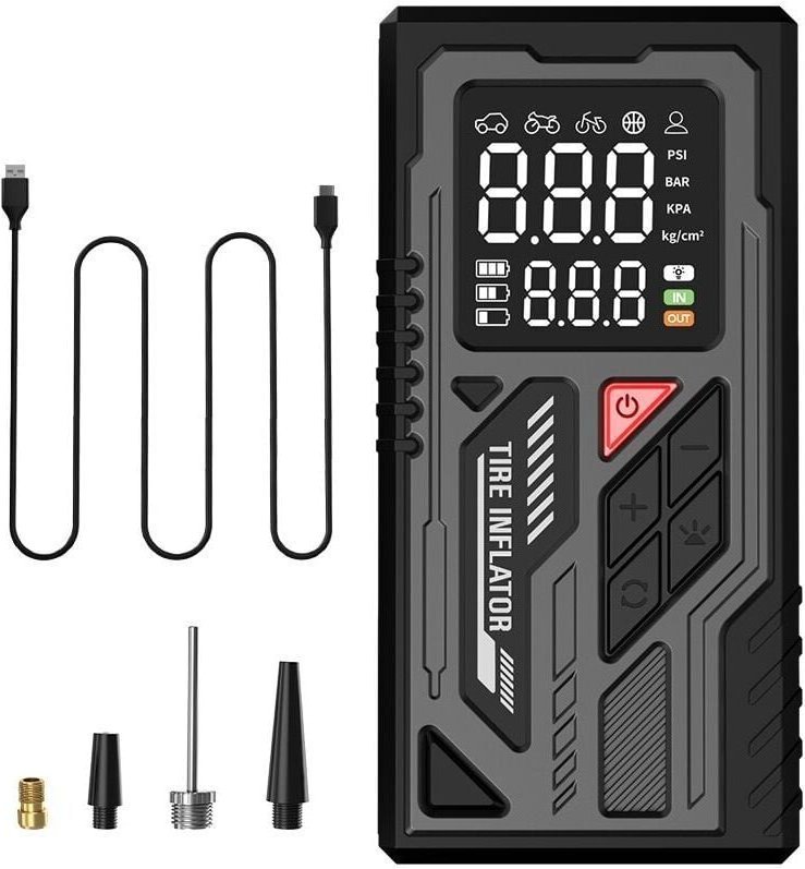 Kabelloser Autoreifenfüller, 150 PSI elektrischer Luftkompressor, schnell aufpumpender tragbarer Luftkompressor, Autokom...