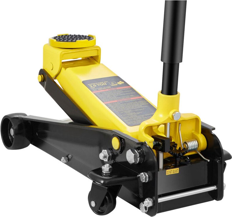 Wagenheber, 3 Tonnen niedriger Wagenheber, Hochleistungs-Rennwagenheber aus Stahl mit Einkolben-Schnellhubpumpe, Hubbere...