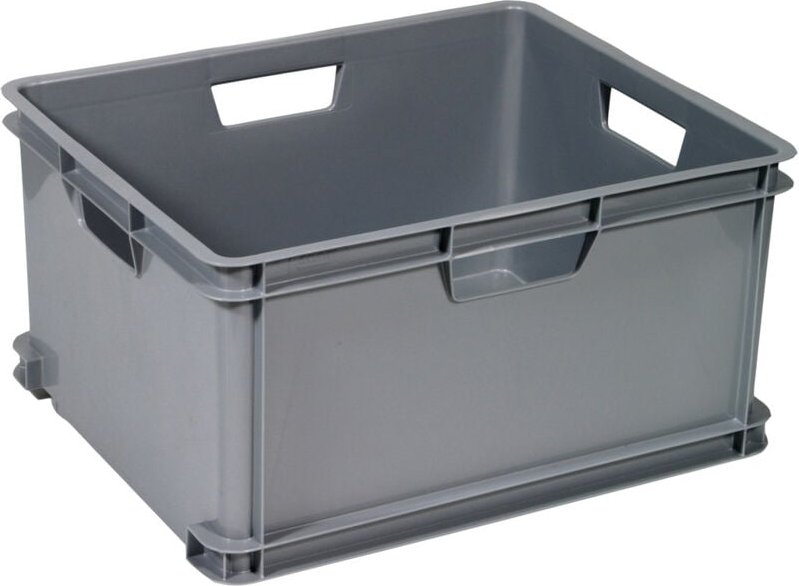 Thumbnail - 174229 Aufbewahrungsbox Unibox Classic xl stapelbar (b x h x t) 525 x 280 x 430 mm Silber 1 - Curver