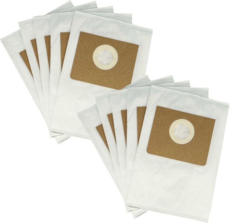 10x Staubsaugerbeutel kompatibel mit Kärcher proNT 200, 400 Staubsauger - Mikrovlies, Typ m, 30cm x 21cm Weiß - Vhbw