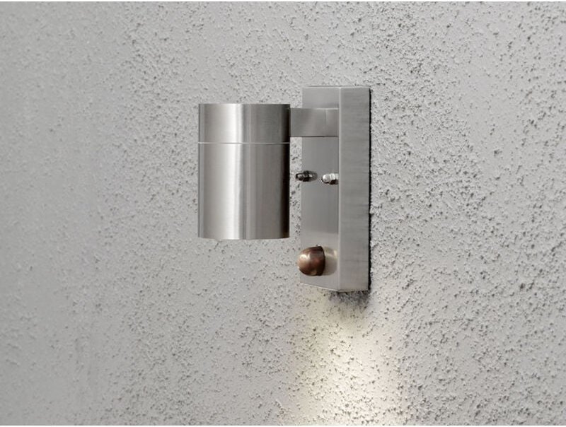 Konstsmide - Edelstahl Außenwandleuchte modena Downlight mit Bewegungsmelder, Höhe 14cm