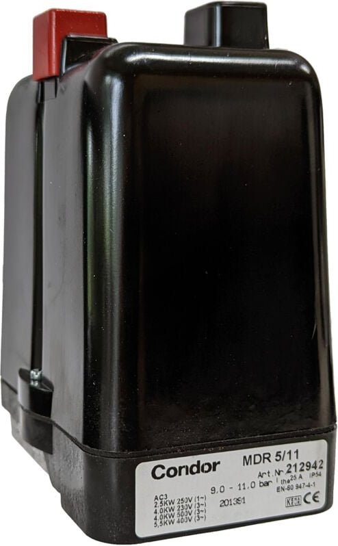 Druckschalter MDR-5/11-K 2-11 bar g 1/2' 212942 mit Ein-Ausschalter - Condor