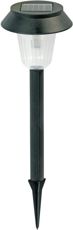 Schwarze Solar-Gartenlampe