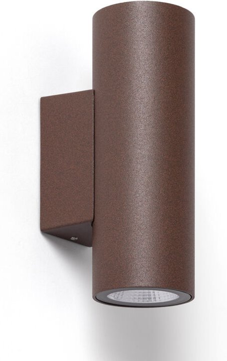 Ledkia - led Wandleuchte Außen 12W Aluminium doppelseitige Beleuchtung cct wählbar Satna Rost