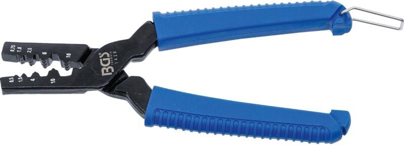 Kabelschuh-Presszange für Aderendhülsen bis 16,0 mm²