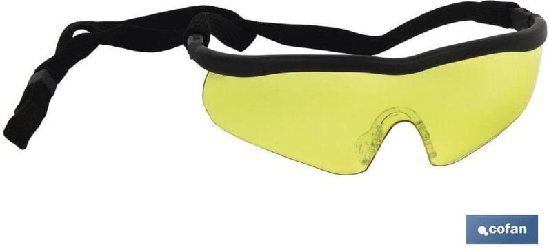Sport-Schutzbrille mit UV-Schutz, bernsteinfarben