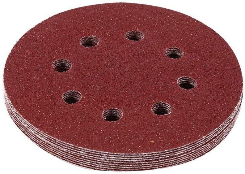 Ugreat - 10 Stück 5 Zoll 8-Loch-Schleifscheiben Klett-Schleifscheiben Schleifpapier für Exzenterschleifer (240), aafgvc