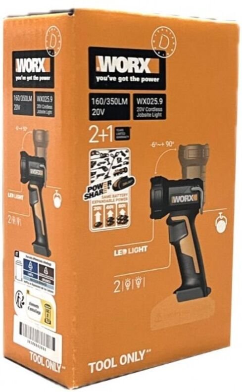 WORX WX025.9 20 V Akku LED-Taschenlampe"-"182841276