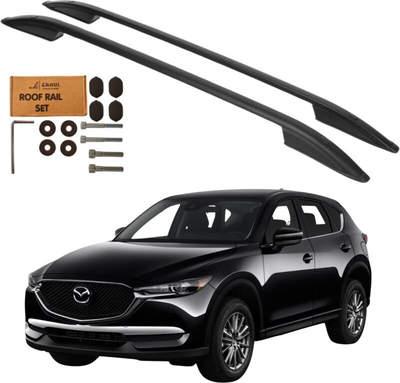 Dachreling für Mazda CX-5 SUV ab Baujahr 2017 – Schwarzes Aluminium, robust und langlebig