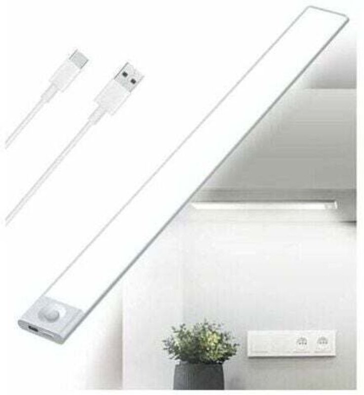 Usb wiederaufladbare LED-Küchen-Unterbauleuchte, dreifarbiges Licht, 2500 mAh, 40 cm, dimmbare Schranklampe, Bewegungsme...