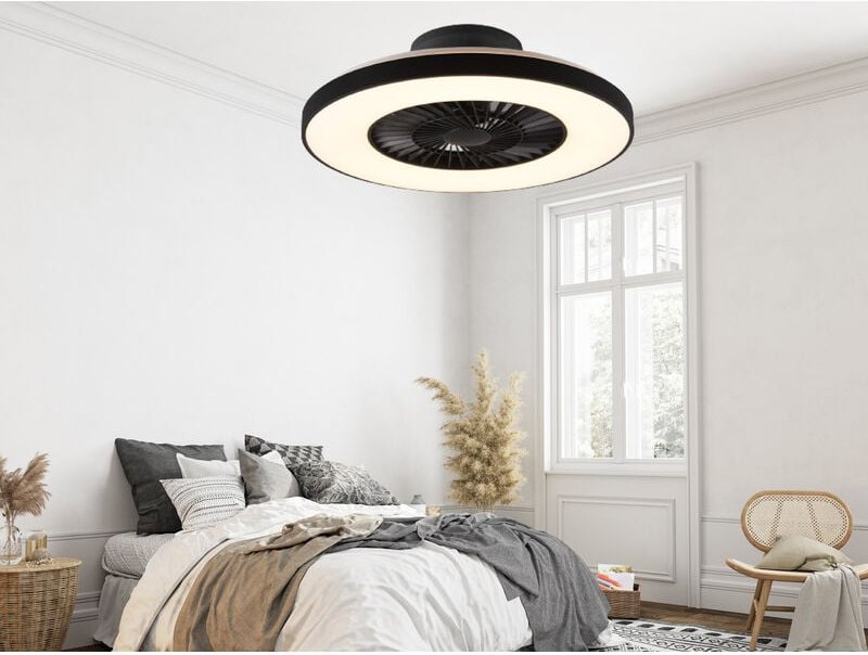 Thumbnail - Reality - Deckenleuchte mit Ventilator halmstad Fernbedienung & Nachtlicht ø 59cm