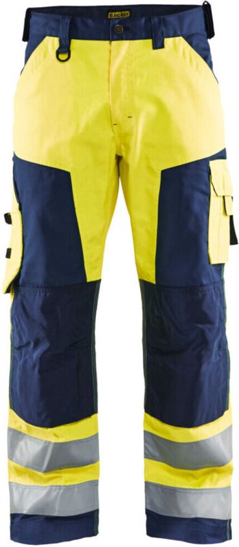 Blaklader - Blakläder Warnschutz-Bundhose, gelb / marineblau, Konfektionsgröße 27