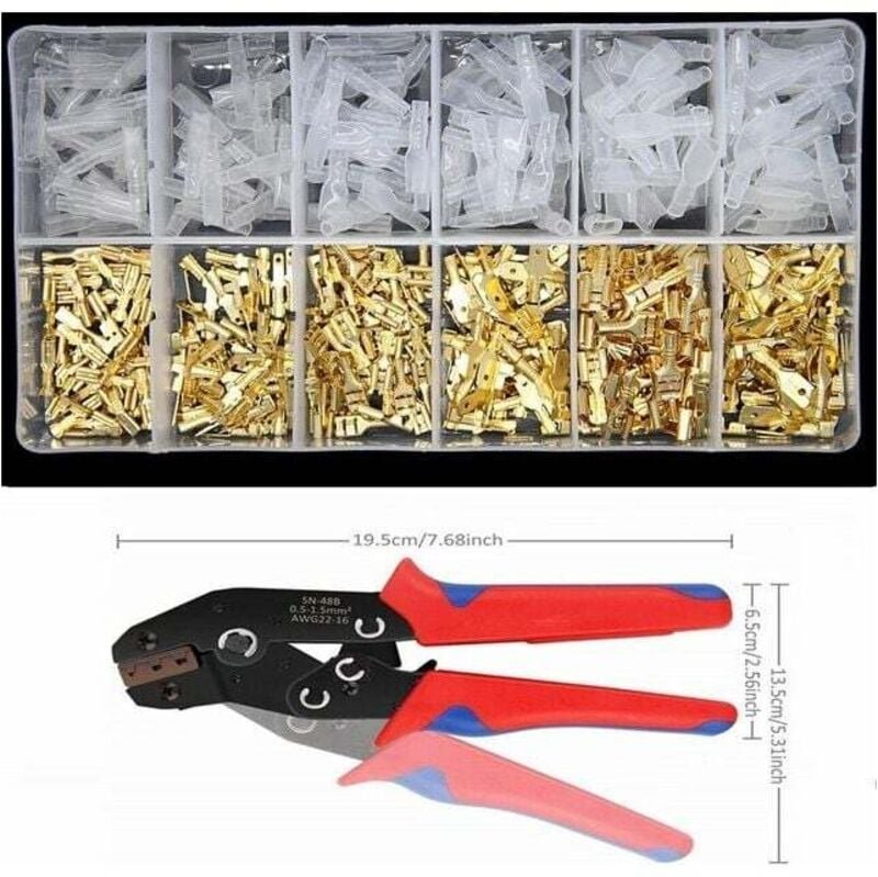 Crimpzange, 450 Klemmen, Crimpdraht-Crimperhalter, professionelles Zangen-Crimpwerkzeug - Ahlsen