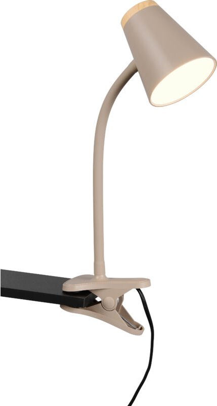 LED-Klemmleuchte pongo, R25831143, 4,5W, 500lm, 3000K, beige - Reality