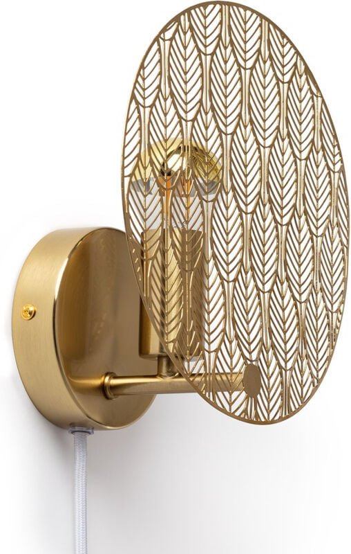 Wandleuchte Metall Delly Gold