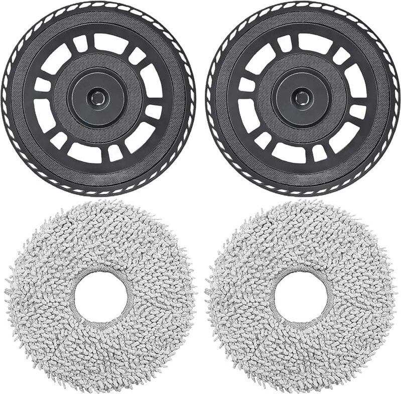 Anwendbare Wischtücher mit Halterzubehör für Dreame L10s Pro Ultra Heat, X40 Ultra, X40 Master, L40 Ultra, L20 Ultra Rob...