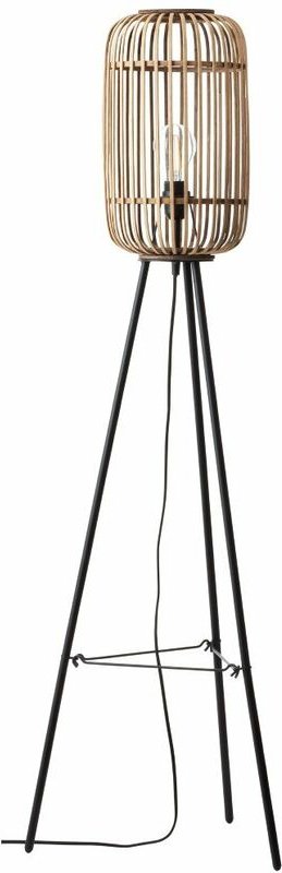 Brilliant - Lampe Woodrow Standleuchte dreibeinig hellbraun 1x A60, E27, 60W, geeignet für Normallampen (nicht enthalten...