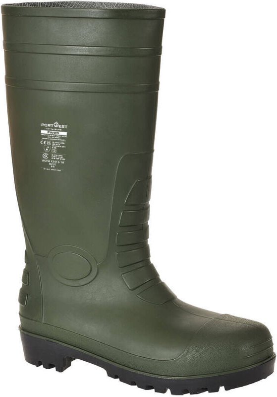 Wellington S5 Sicherheitsstiefel Grün 42
