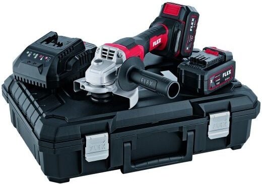 Flex - Akku-Winkelschleifer l 125 18.0-EC ld, Ausführung: 530.496, 2x5 Ah/Koffer