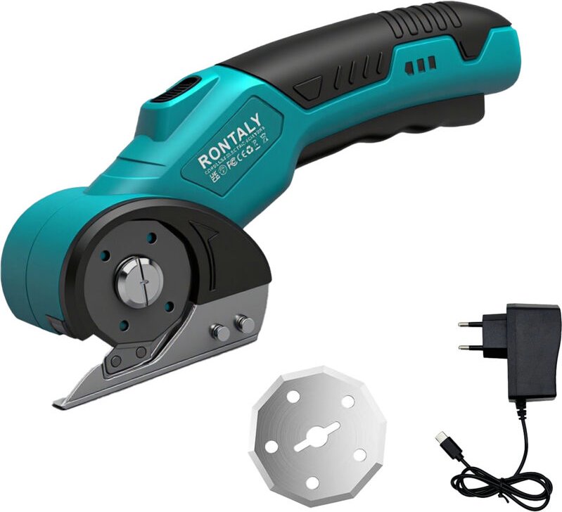 Kartonschneiden, wiederaufladbare elektrische Schere, elektrische Schneider, verbesserte 4V-Motoren, 2 Klinge, Sicherhei...