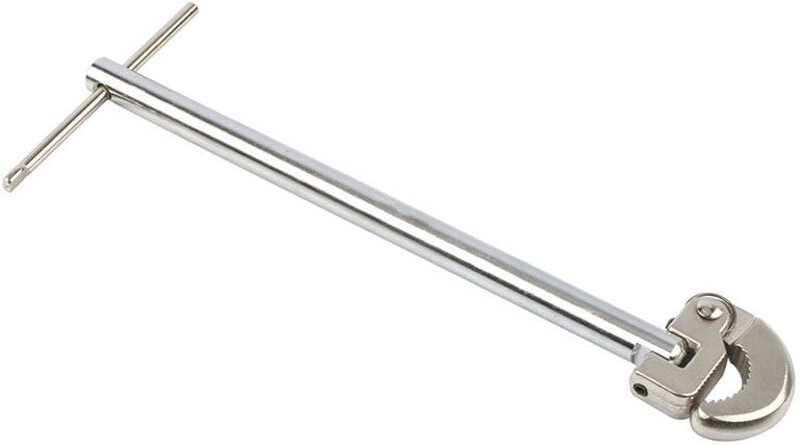 Ahlsen 298-mm-Waschtischschlüssel, verstellbarer Wasserhahn-Mutterschlüssel, Spülbeckenschlüssel für enge Räume, Silber