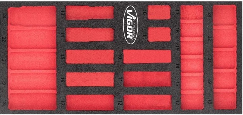 Weichschaumeinlage ∙ leer ∙ V5602-L ∙ l x b x h: 393 mm x 188 mm x 35 mm