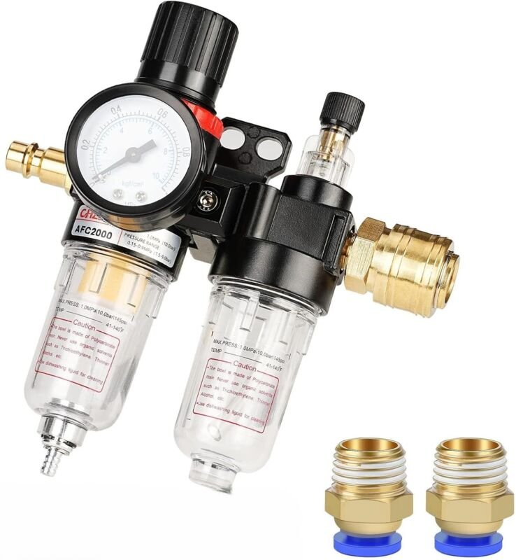 Réducteur de pression d'air comprimé 1/4 pouce séparateur d'eau air comprimé