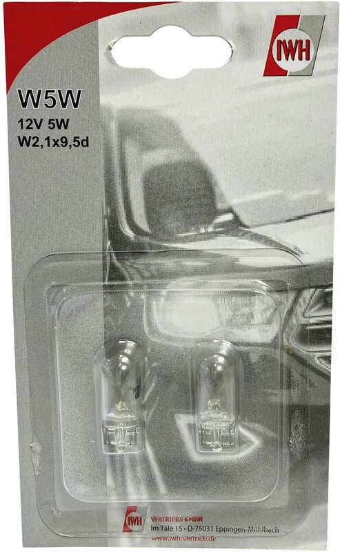 019364 Signal Leuchtmittel W5W 5 w 12 v - IWH
