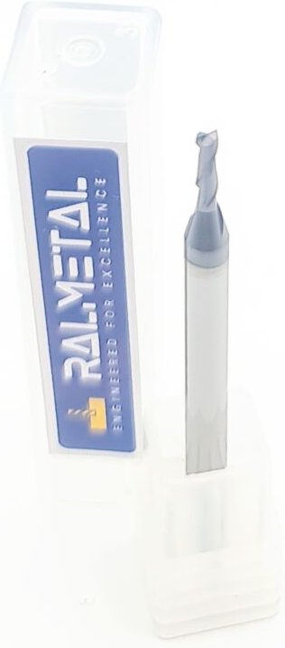 VHM Hartmetall-Fräser 2 x 6 x 50 2F 2 Schneiden 45 HRC