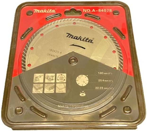 Diamantsägeblatt Diamantscheibe 180 mm Granite dia Sägeblatt A-84078 - Makita