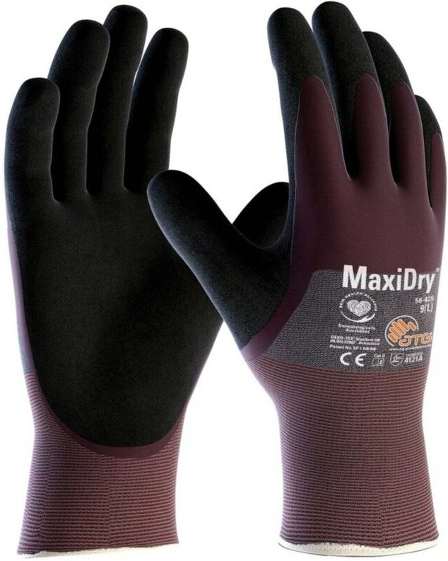 FP - atg MaxiDry, 3/4 beschichtet 23727 Gr.7 (56-425) Nitril-Strickhandschuhe, Kat.
