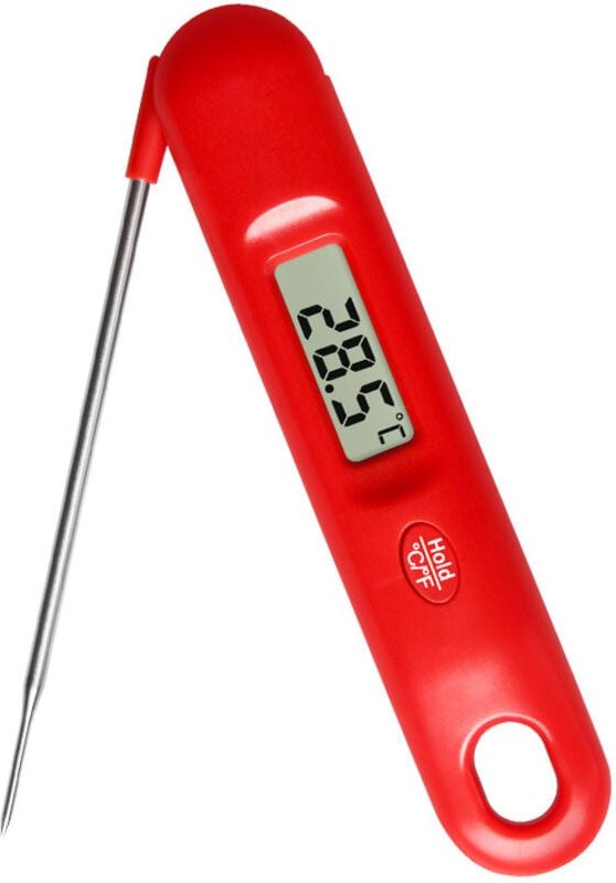 Jalleria - Digitales Fleischthermometer – 3 x schnellere Sofortanzeige in 0,5 Sekunden, Lebensmittel-Kochthermometer Gen...