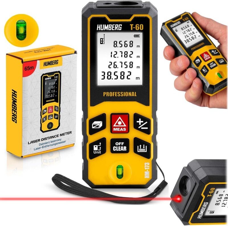 Laser entfernungsmesser 60 m - kompakt prazise