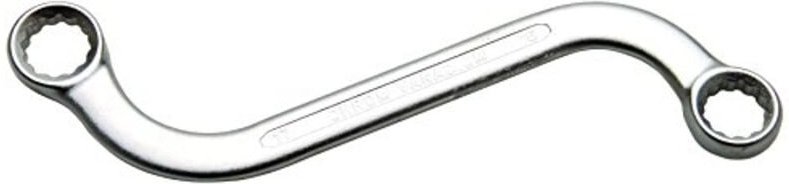 S-Form Doppel-Ringschlüssel Zwölfkant sw 16 x 17 mm