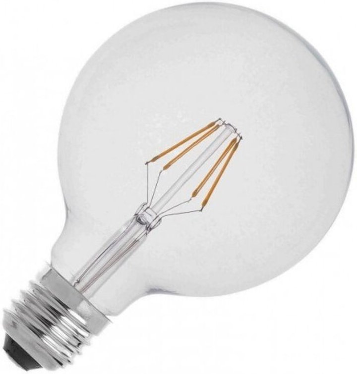Trade Shop Traesio - Trade Shop - transparente globe led filamentlampe E27 anschluss 6W warmes licht v-tac -