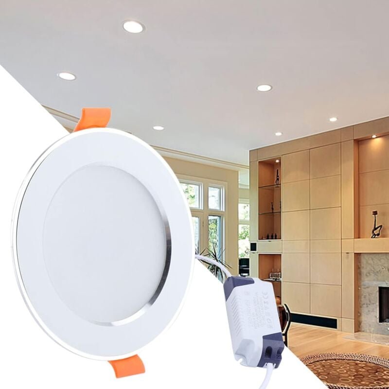 Fitags - 9 w led Recessed Spotlight, Warm White Recessed Lights, 3000-6500 k, AC85-265V
